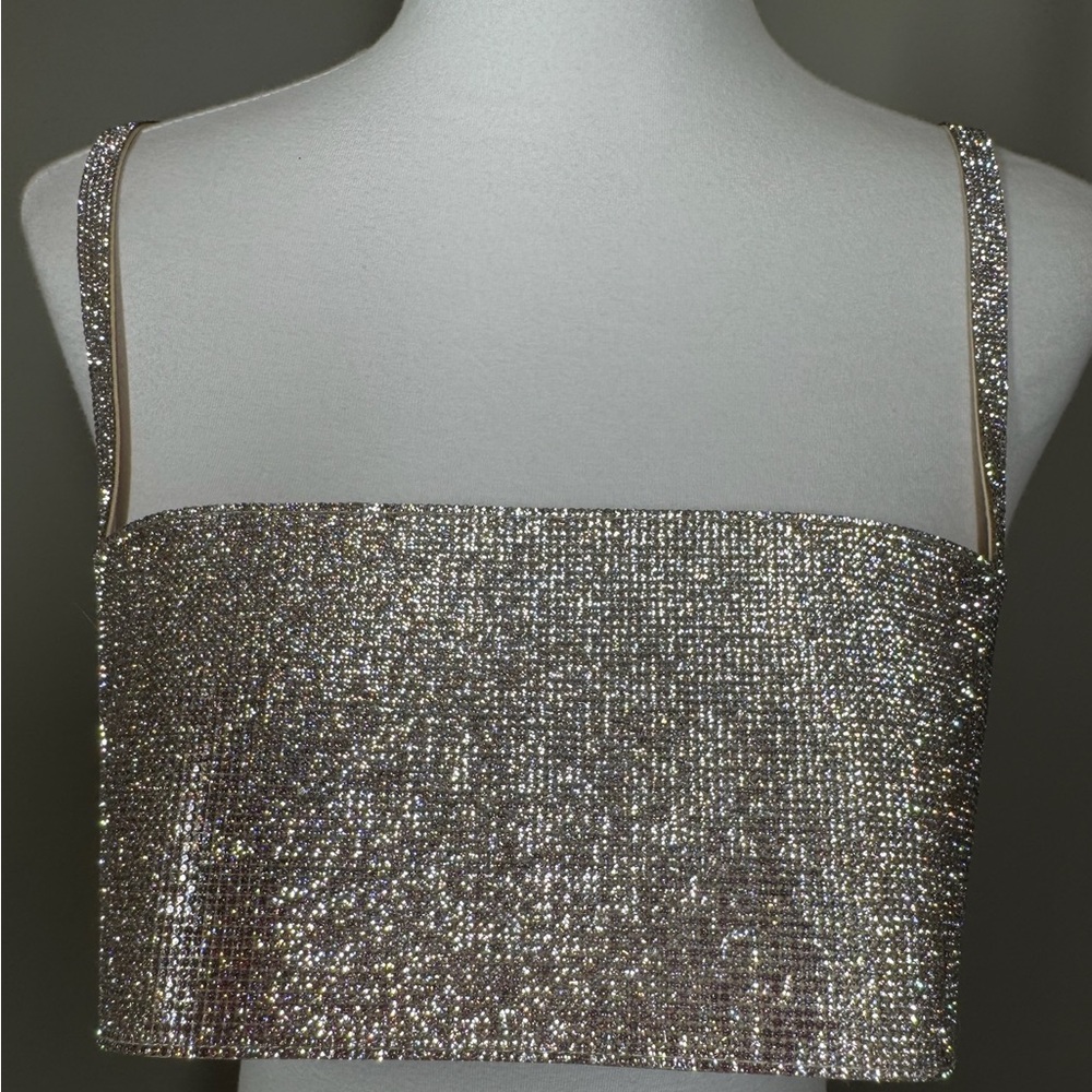 Nue Studio Silver Silk camisole with box